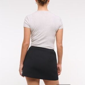 Abercrombie & Fitch Scarlett Black Mini Skort Casual